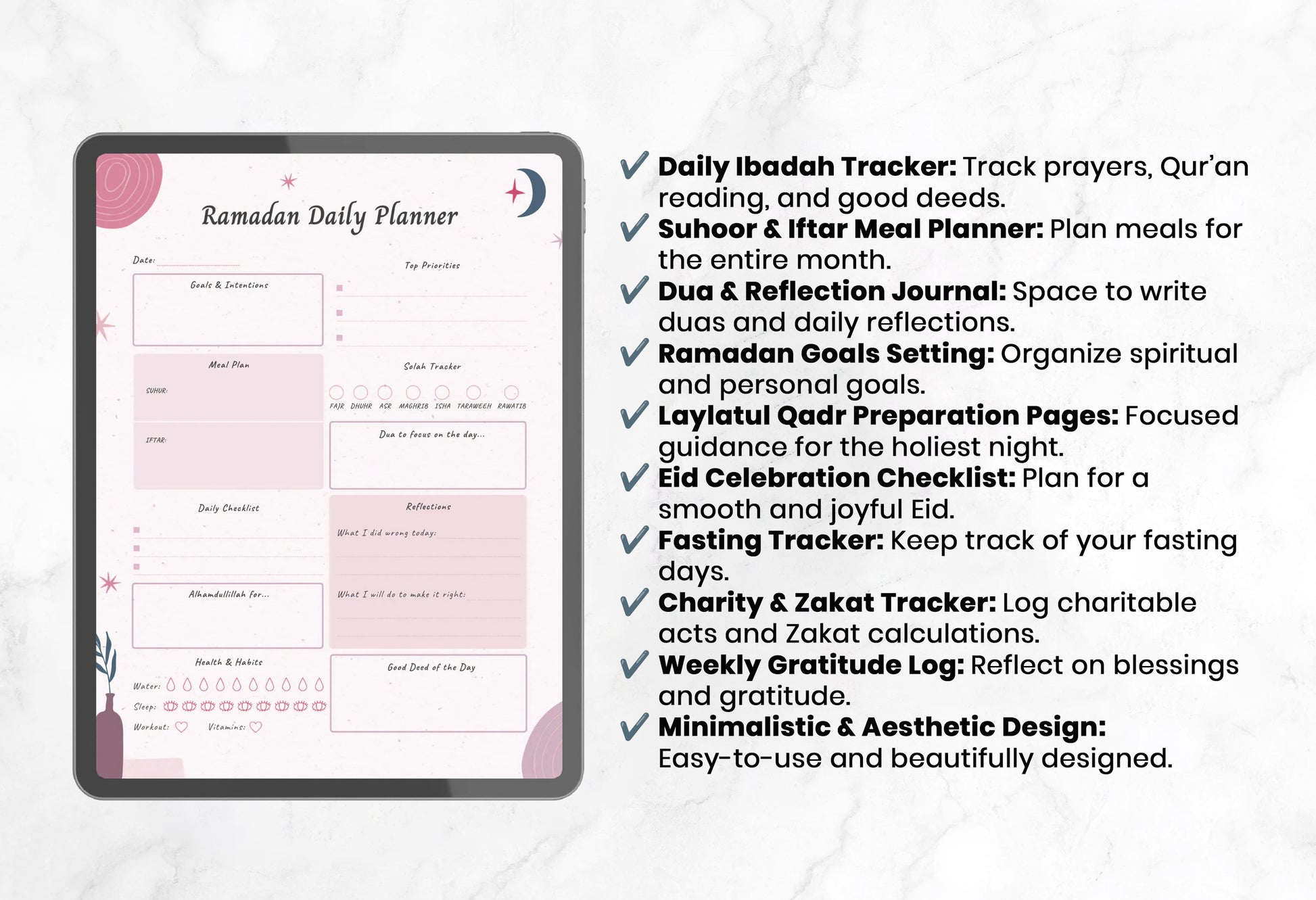 Ramadan Planner - Barakah Gift House
