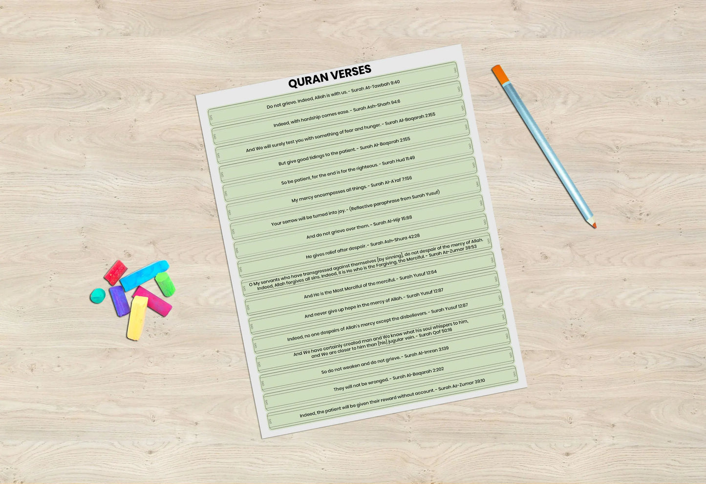 Printable 99 Quran Verses & 99 Hadith Jar Bundle DYI Ready to print [Digital] - Barakah Gift House