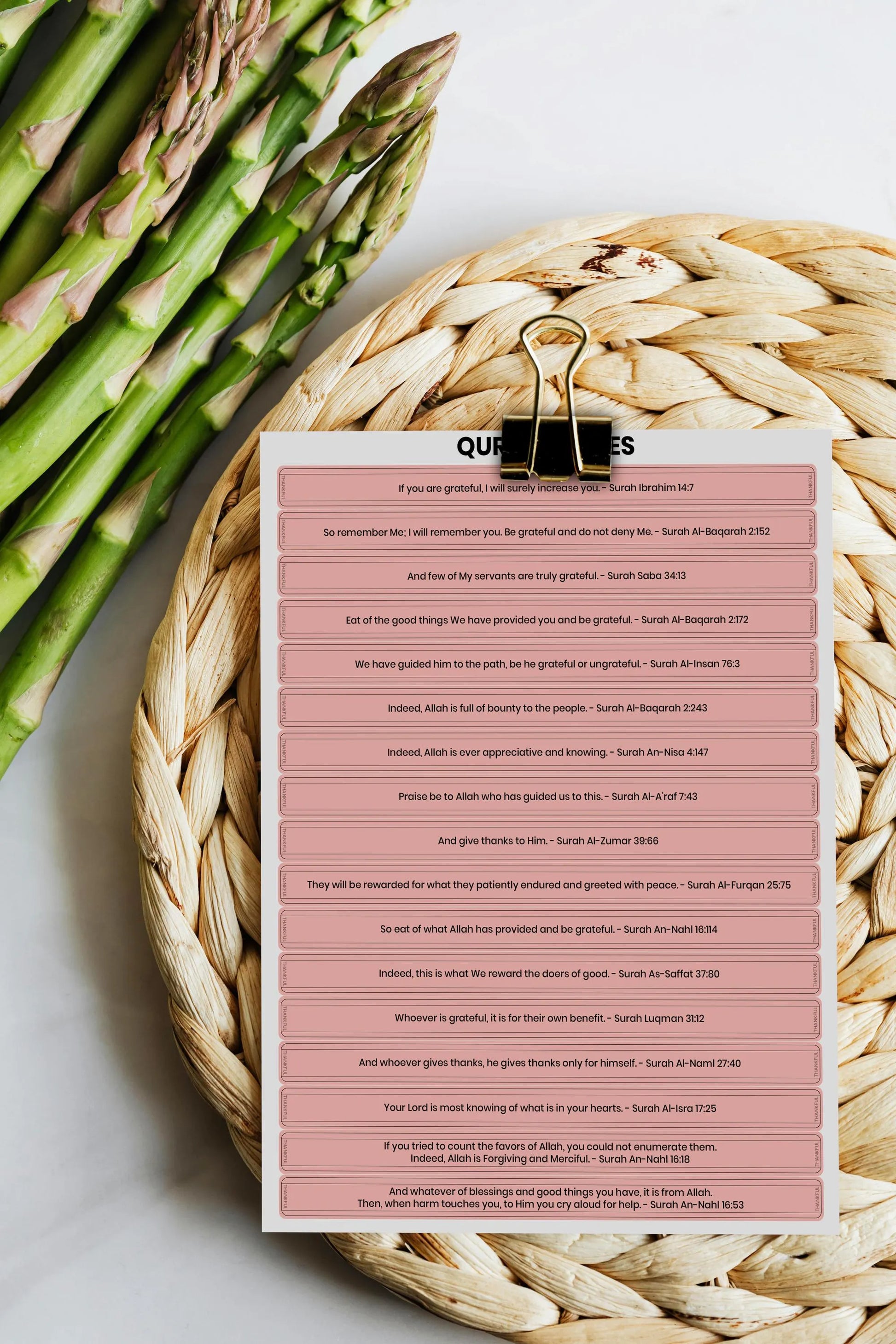 Printable 99 Quran Verses & 99 Hadith Jar Bundle DYI Ready to print [Digital] - Barakah Gift House