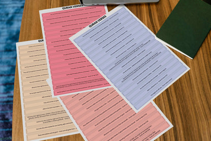 Printable 99 Quran Verses & 99 Hadith Jar Bundle DYI Ready to print [Digital] - Barakah Gift House