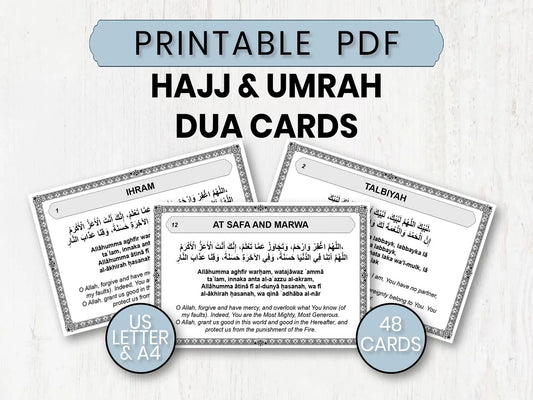 Hajj Dua Cards Printable PDF - Barakah Gift House