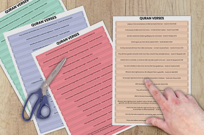 Printable 99 Quran Verses & 99 Hadith Jar Bundle DYI Ready to print [Digital] - Barakah Gift House