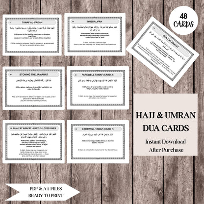 Hajj Dua Cards Printable PDF - Barakah Gift House