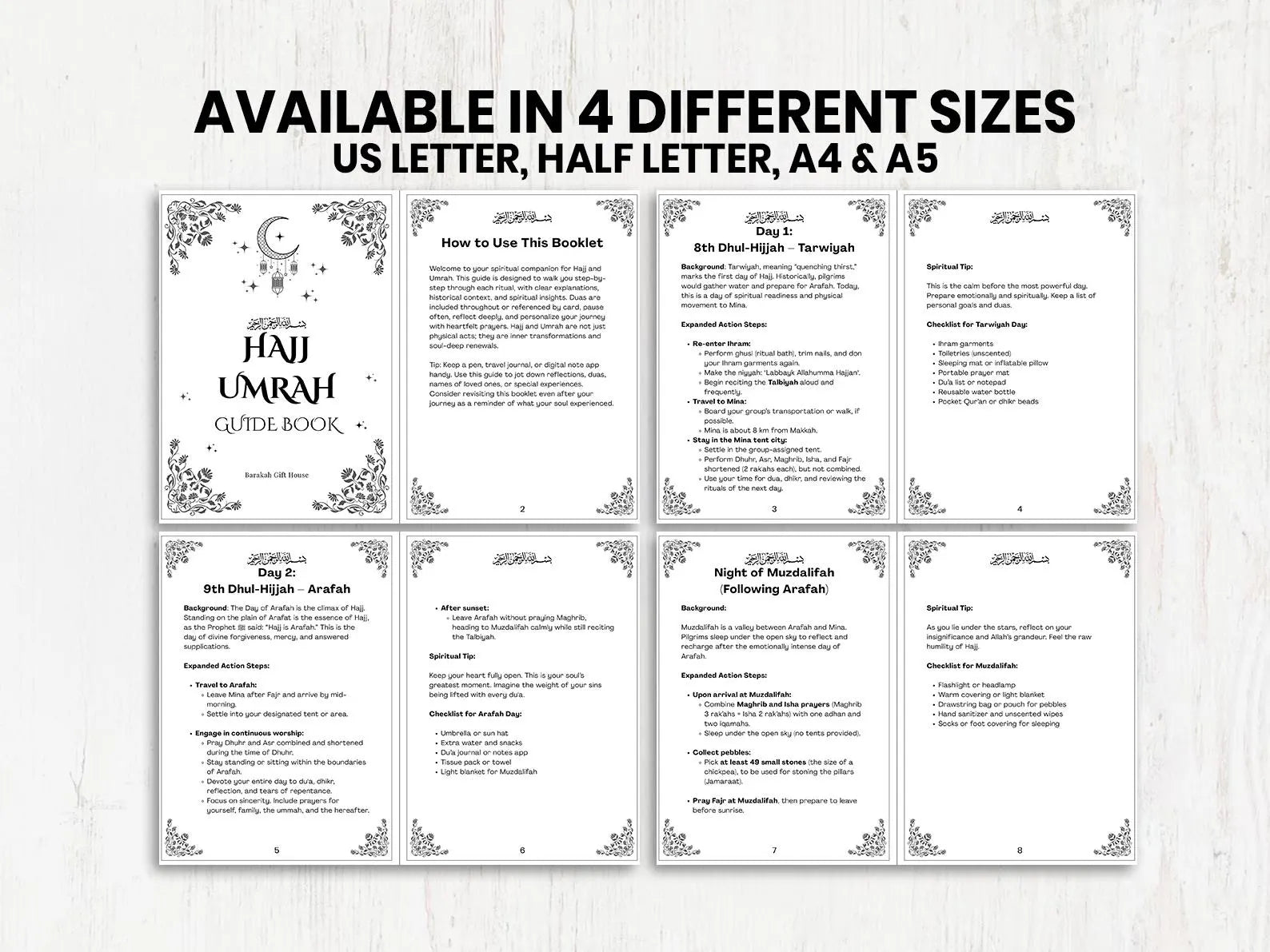 Hajj Umrah Guide Booklet - Barakah Gift House