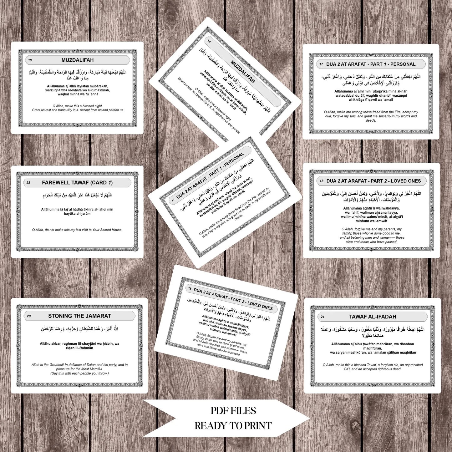 Hajj Dua Cards Printable PDF - Barakah Gift House