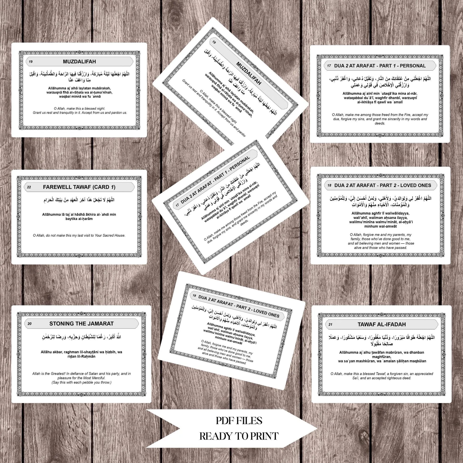 Hajj Dua Cards Printable PDF - Barakah Gift House