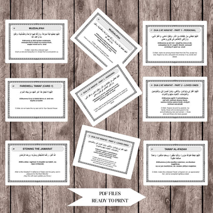 Hajj Dua Cards Printable PDF - Barakah Gift House