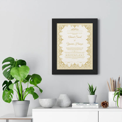 Islamic Marriage Certificate - Barakah Gift House